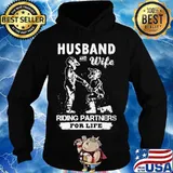 Motorcycle husband and wife riding partners for life s Hoodie