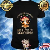 Mushroom i'm mostly peace love and light and a little go fuck yourself shirt