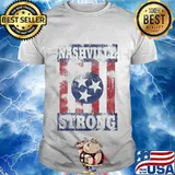 Nashville strong american flag independence day shirt