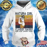Natura girl classy sassy and a bit smart assy vintage retro s Hoodie