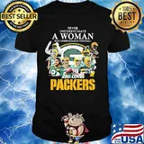 Never underestimate a woman who understands football and loves green bay packers signatures shirt