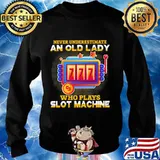 Never underestimate an old lady who plays slot machine s Sweater