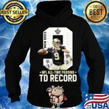 New orleans saints 9 drew brees nfl all time passing td record s Hoodie