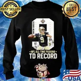 New orleans saints 9 drew brees nfl all time passing td record s Sweater