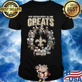 New orleans saints all time great signatures shirt