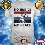 No justice no peace vintage retro 2020 shirt