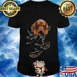 Official dachshund dog scratched shirt