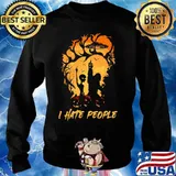 Official Halloween Bigfoot and Alien I hate people s Sweater