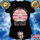 Official I'm mostly peace love and light and a little go fuck yourself Yoga s Ladies tee