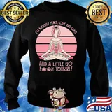 Official I'm mostly peace love and light and a little go fuck yourself Yoga s Sweater