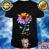 OFFICIAL NURSE COLORFUL SUNFLOWER SHIRT