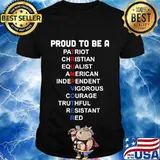 Official Proud To Be A Trump Voter Patriot Christian Equalist American Shirt
