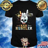 Official skull hair hustler shirt