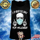 Official Skull mask it is never too early for halloween s Tank top