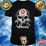 Official skull yamaha logo shirt