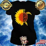 Official Turtle sunflower s Ladies tee