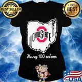 Ohio state buckeyes hang 100 on em s Ladies tee