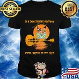 ON A DARK DESERT HIGHTWAY COOL WIND IN MY HAIR PEACE BUS DOG MOON HALLOWEEN SHIRT