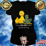 Orange oscar the grouch thank you for the memories 1933 2019 signature s Ladies tee