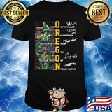 Oregon duck basketball players signatures shirt