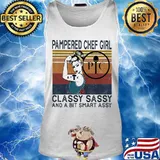Pampered chef girl classy sassy and a bit smart assy vintage retro s Tank top