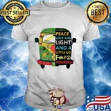 Peace bus i'm mostly peace love and light and a little go fuck your self shirt