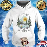 Peace bus stay trippy little hippie sunflowers s Hoodie