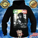 Peace love bob marley playing guitar s Hoodie