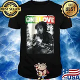 Peace love bob marley playing guitar shirt