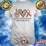 Peace love cure colon multiple sclerosis awareness shirt