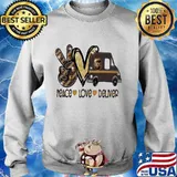 Peace love deliver ups logo diamond s Sweater