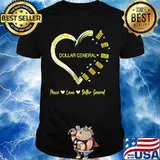 Peace love dollar general heart shirt