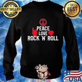 Peace love rock and roll heart s Sweater