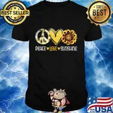 Peace love sunshine sunflowers shirt