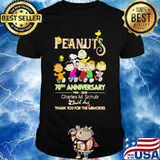 Peanuts 70th anniversary 1950 2020 thank you for the memories signatures shirt