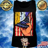 Pull the american flag happy independence day s Tank top