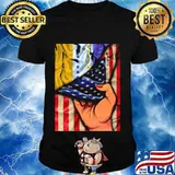 Pull the american flag happy independence day shirt