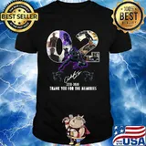 Rip Chadwick Boseman Black Panther 02 year 2018-2020 thank you for the memories signature shirt
