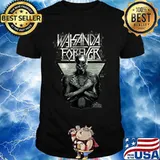 Rip Chadwick Boseman Marvel Black Panther Wakanda Forever Prism Patterned Shirt