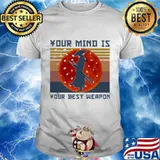 Samurai Basketball Your mind is your best weapon vintage retro shirt