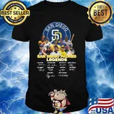 San diego padres legends baseball signatures shirt
