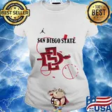 San diego state basketball logo s Ladies tee