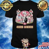 San francisco 49ers legends signatures shirt