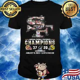 San francisco 49ers national football conference champions signatures shirt