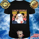Shih Tzu I hate people vintage retro shirt
