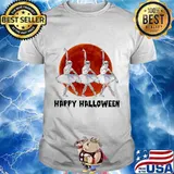 Skeleton ballet dancers happy halloween sunset shirt