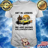 Skeleton get in loser we are saving halloweentown moon shirt