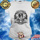 Skeleton rock and rider moteros s Ladies tee