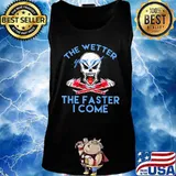 Skeleton the wetter you get the faster i come s Tank top