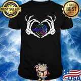 Skeleton wipro logo heart shirt